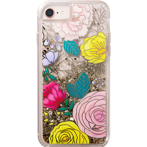 slide 1 of 1, Laut Floral Liquid Glitter iPhone 7/8 Case, 1 ct