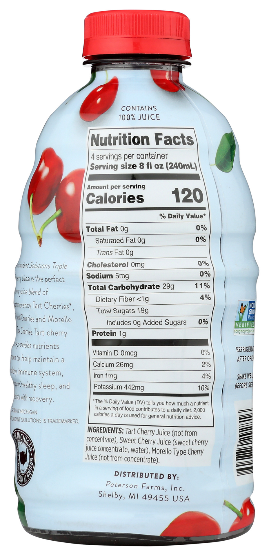 slide 2 of 2, Antioxidant Solutions Triple Cherry Juice - 32 fl oz, 32 fl oz