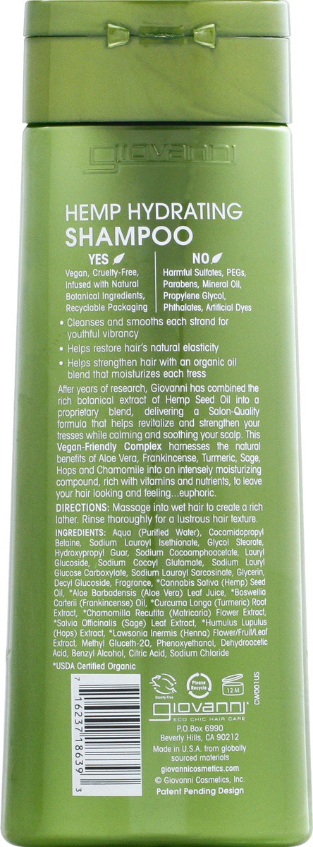 slide 9 of 9, Giovanni Hemp Hydrating Shampoo, 8.5 oz