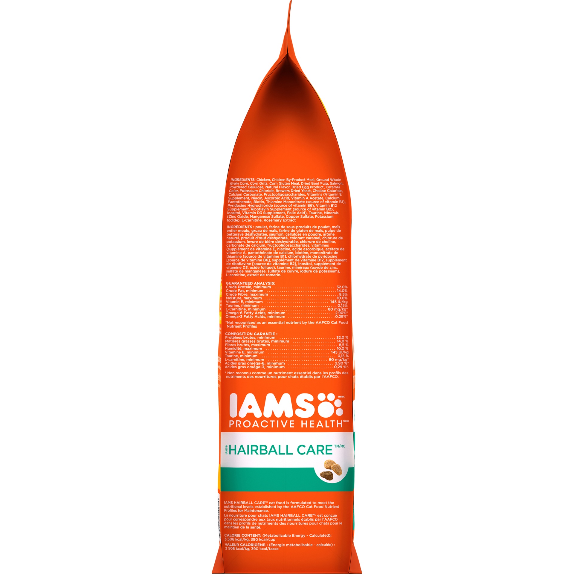 slide 3 of 9, IAMS Proactive Health Hairball Care with Chicken & Salmon Adult Premium Dry Cat Food - 7lbs, 7 lb