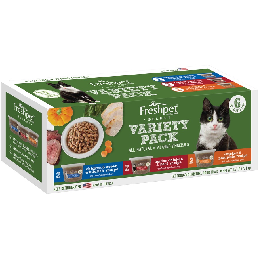 slide 2 of 2, Freshpet Healthy & Natural Cat Food Variety Pack, 6 ct