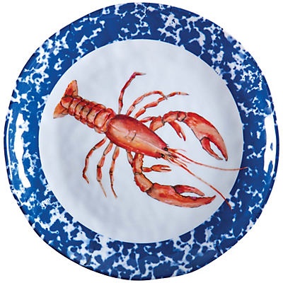 slide 1 of 1, Haven & Key Crawfish Melamine Appetizer Plate, 9 in