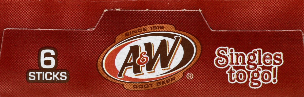 slide 2 of 4, A&W Root Beer Sugar Free Singles To Go, 6 ct