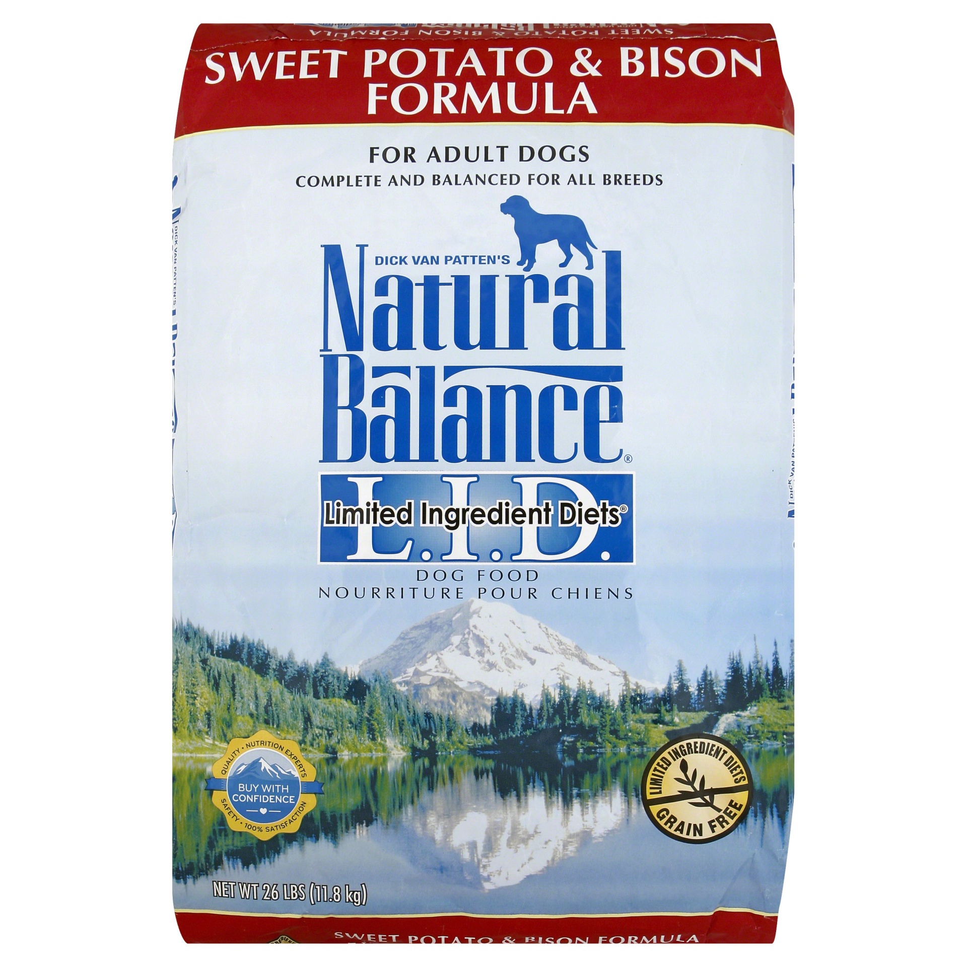 slide 1 of 7, Natural Balance Dog Food 26 lb, 26 lb