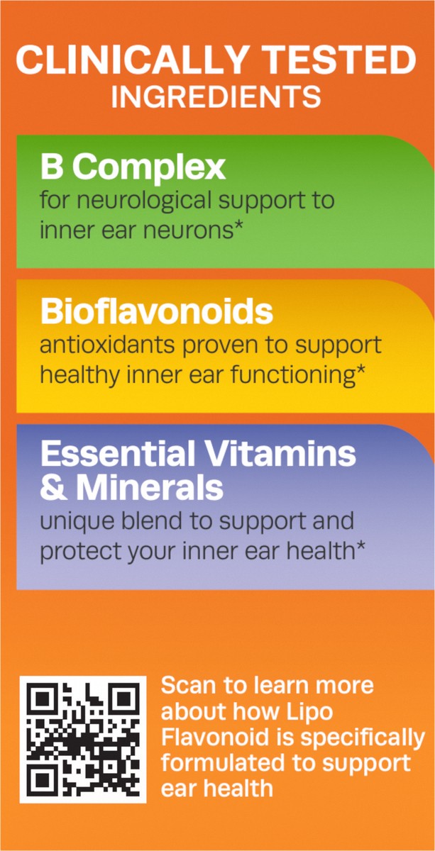slide 2 of 7, Lipo Flavonoid Caplets Proactive Daily Ear Health 30 Caplets, 30 ct