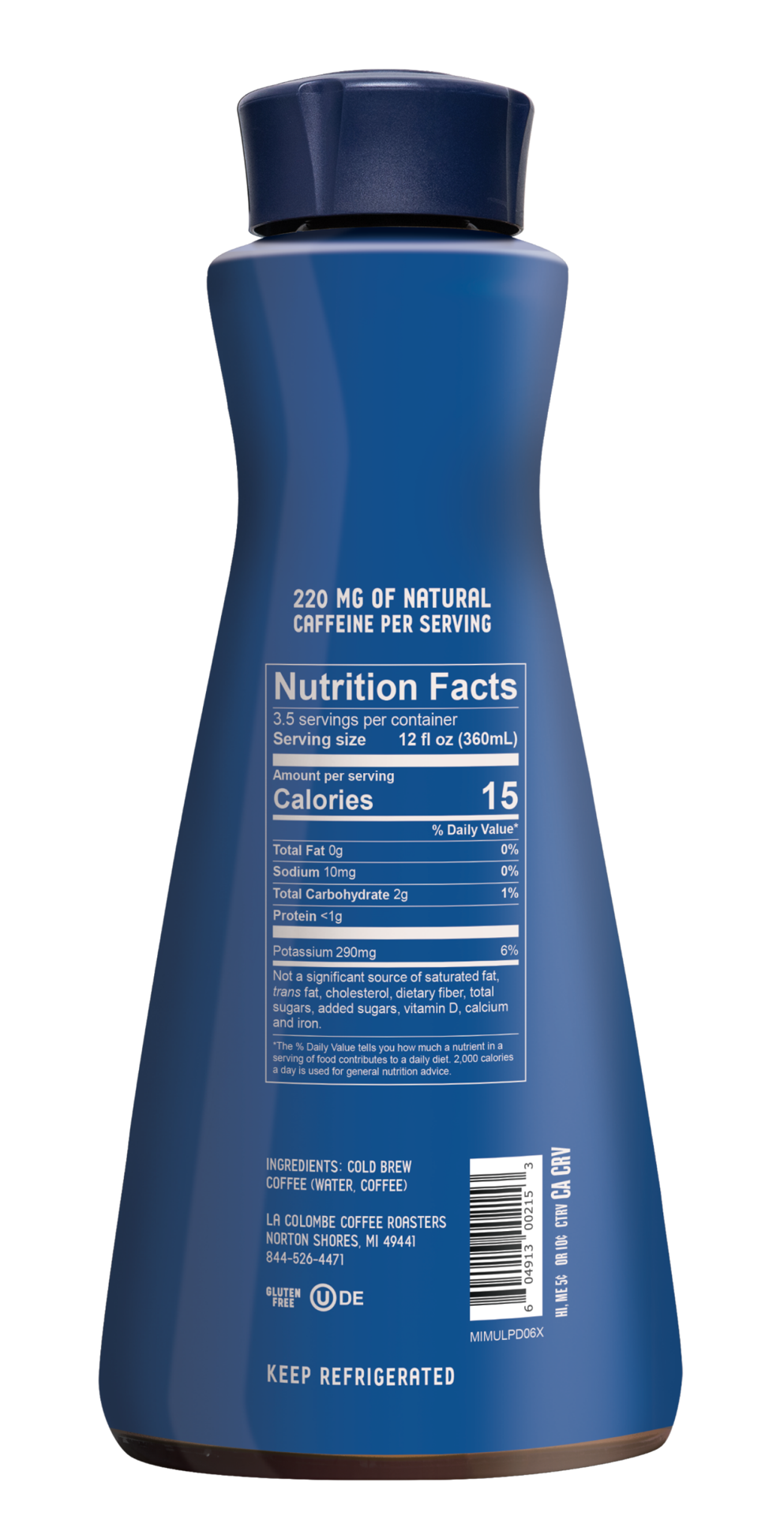 slide 2 of 3, La Colombe Medium Roast Pure Black Unsweet Cold Brew 42 fl oz, 42 fl oz