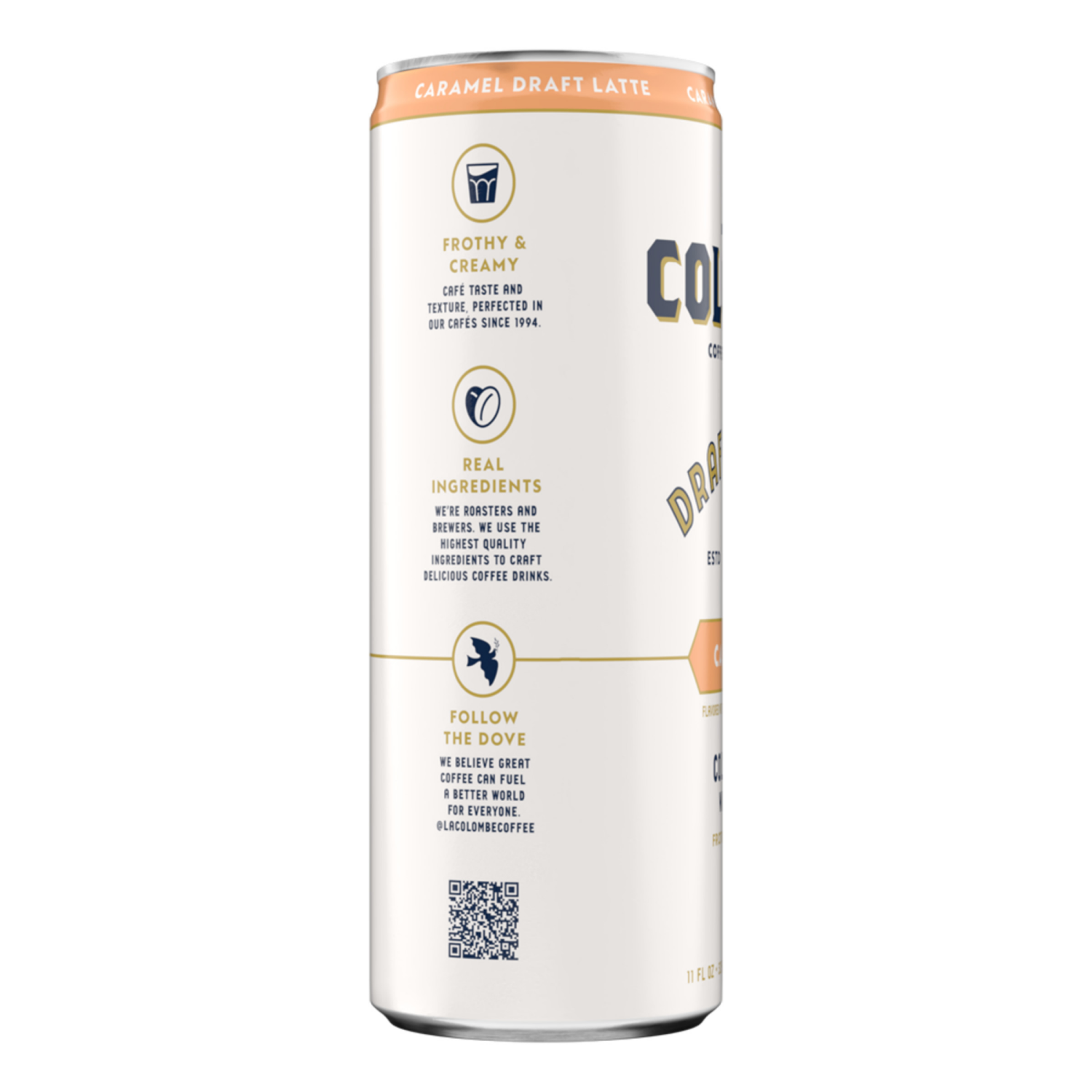 slide 5 of 7, La Colombe Coffee Roasters La Colombe Coffee, Caramel Draft Latte, 11 fl oz Cans, 11 fl oz