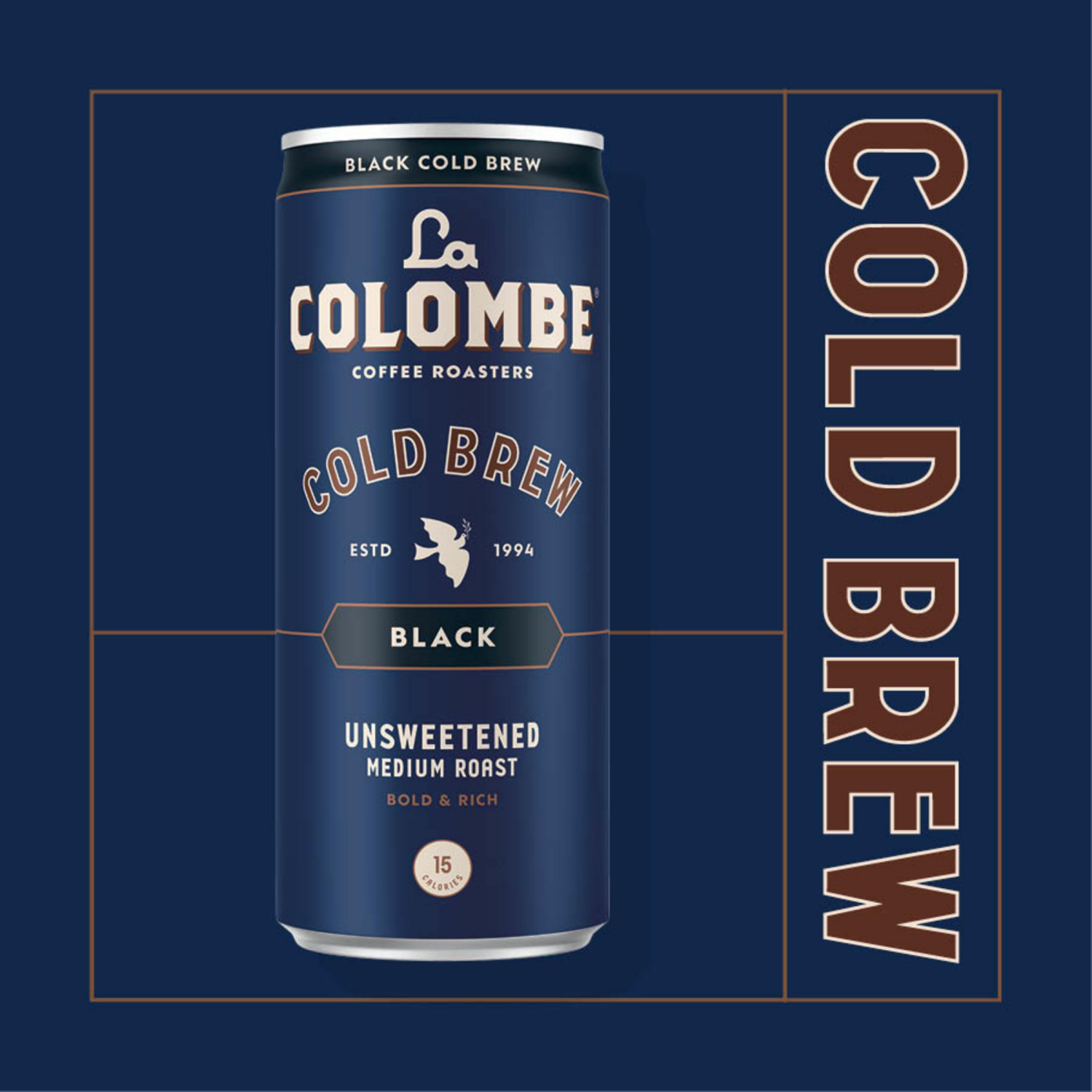 slide 4 of 6, La Colombe Coffee Roasters La Colombe Coffee, Cold Brew Black, Unsweetened, 11 fl oz Cans, 11 fl oz
