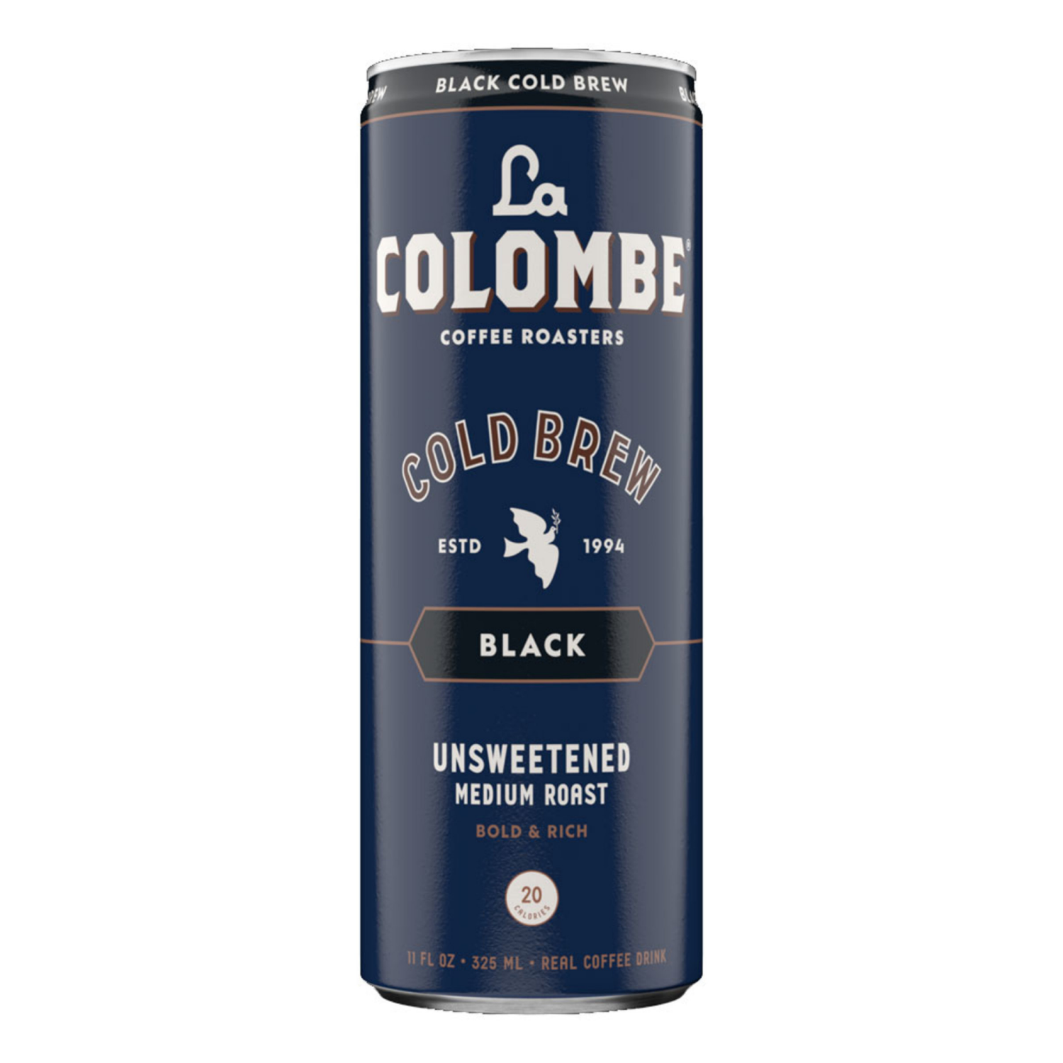 slide 1 of 6, La Colombe Coffee Roasters La Colombe Coffee, Cold Brew Black, Unsweetened, 11 fl oz Cans, 11 fl oz