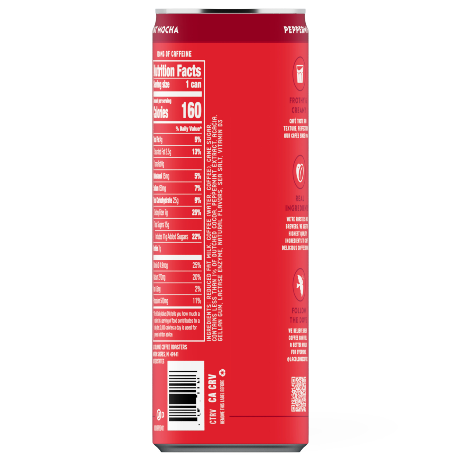 slide 4 of 8, La Colombe Coffee, Strawberry Mocha Cold Brew Draft Latte, 11 fl oz Can, 11 fl oz