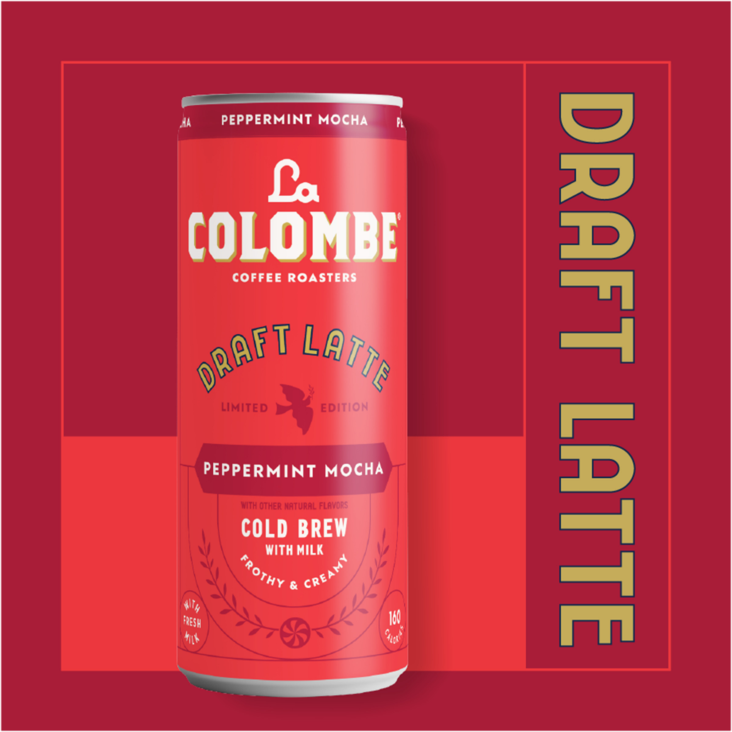 slide 5 of 8, La Colombe Coffee, Strawberry Mocha Cold Brew Draft Latte, 11 fl oz Can, 11 fl oz