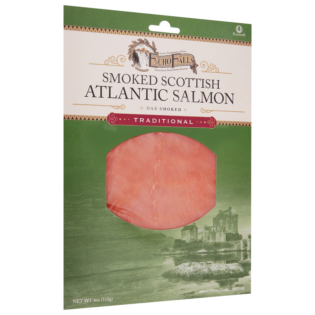 slide 3 of 9, Echo Falls Scottish Salmon Oak Smoked Cold, 4 oz