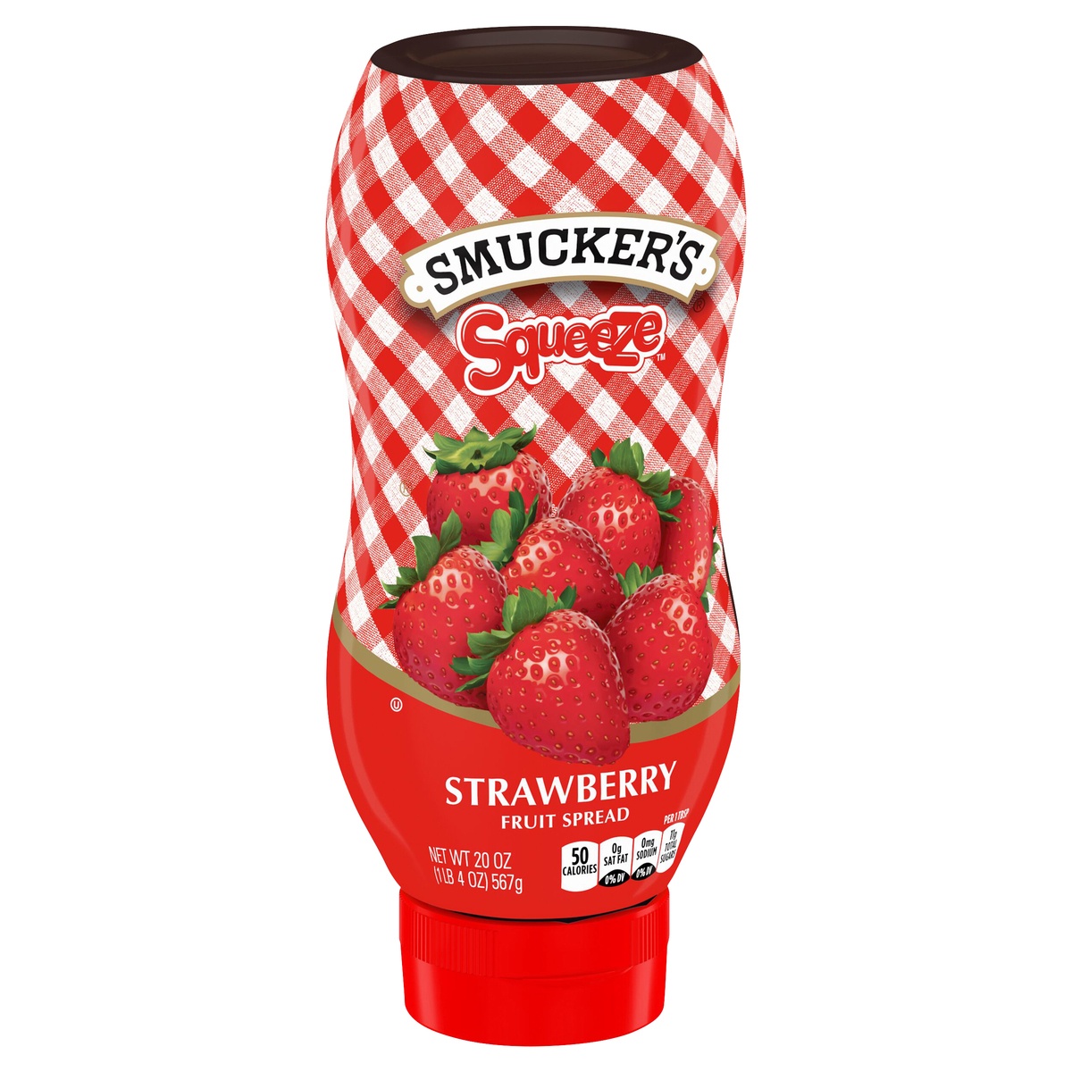 slide 2 of 9, Smucker's Squeeze Strawberry Spread, 20 oz