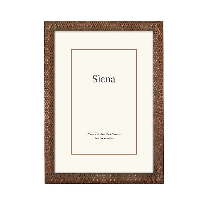 slide 1 of 1, Siena Cast Metal Frame - Glitter Brushed Copper, 1 ct