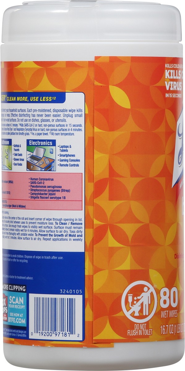 slide 9 of 9, Lysol Brand New Day Mango & Hibiscus Scent Disinfecting Wipes 80 ea, 80 ct