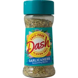Dash Garlic & Herb Seasoning Blend, Salt-Free Kosher, 2.5 oz