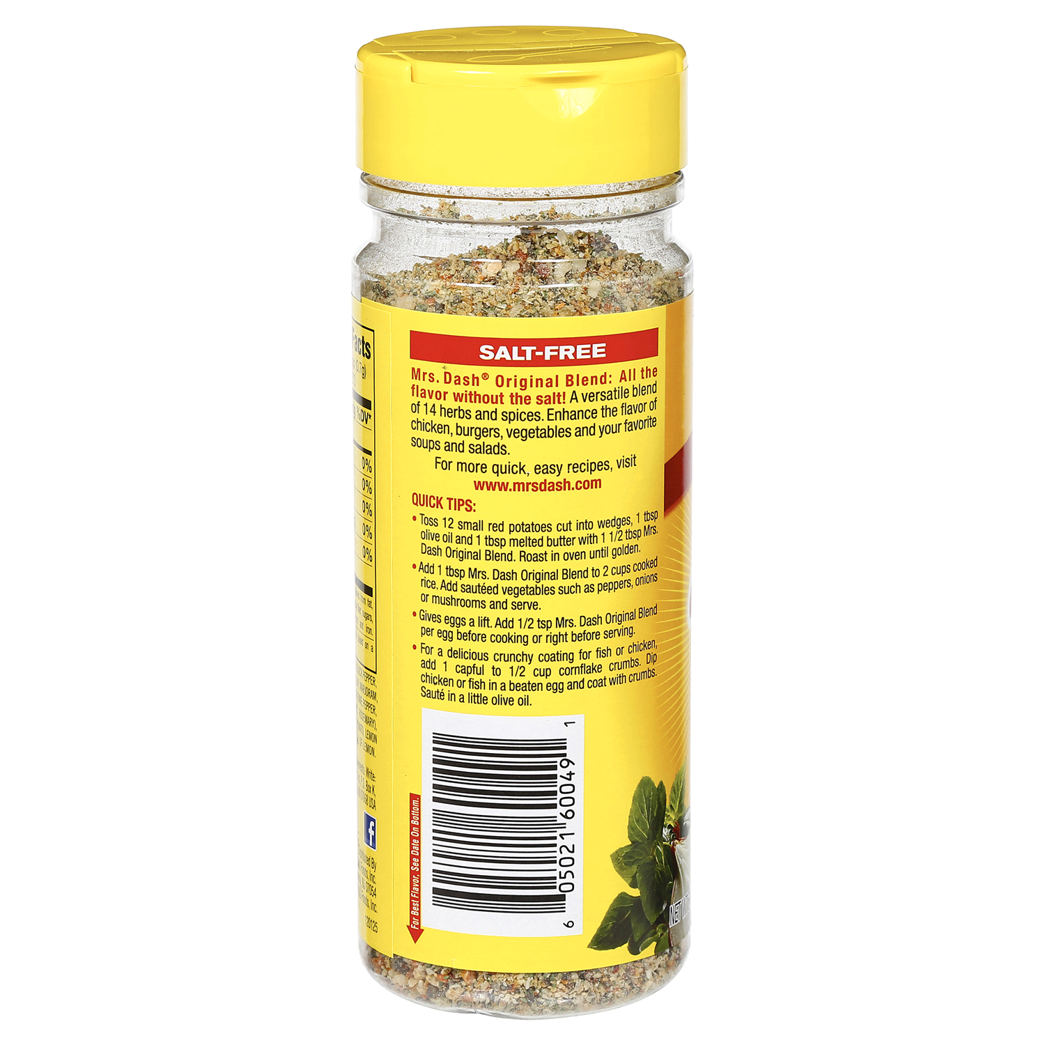 slide 2 of 3, Dash Original Seasoning Blend, Salt-Free, 6.75 oz, 6.75 oz
