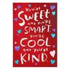 slide 13 of 17, American Greetings 55 Valentines Day Card For Kids - Sweet And Smart, 1 ct