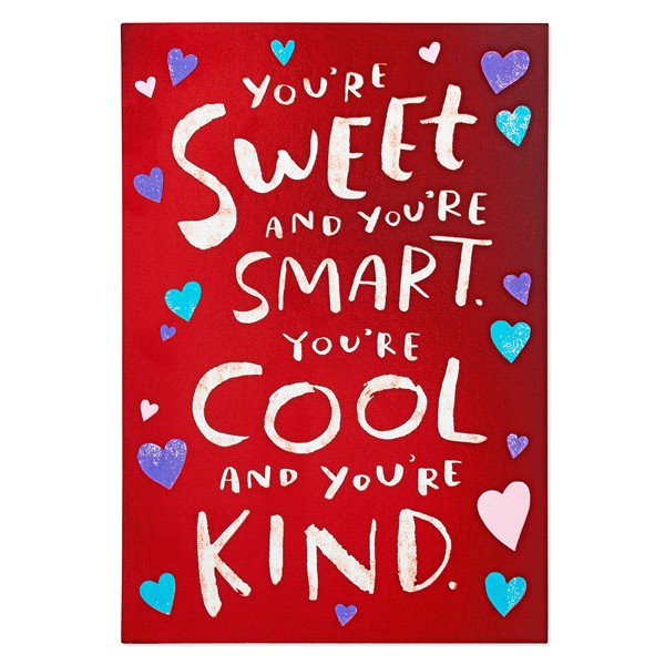 slide 12 of 17, American Greetings 55 Valentines Day Card For Kids - Sweet And Smart, 1 ct