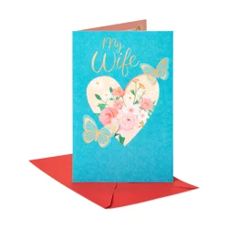 American Greetings Valentine's Day Card for Wife (Butterflies)