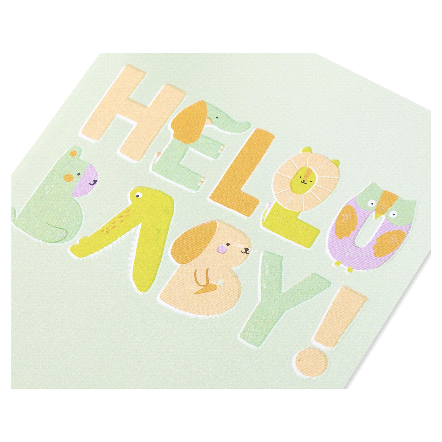 slide 4 of 4, American Greetings Baby Shower Card (Animals), 1 ct