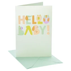 American Greetings Baby Shower Card (Animals)