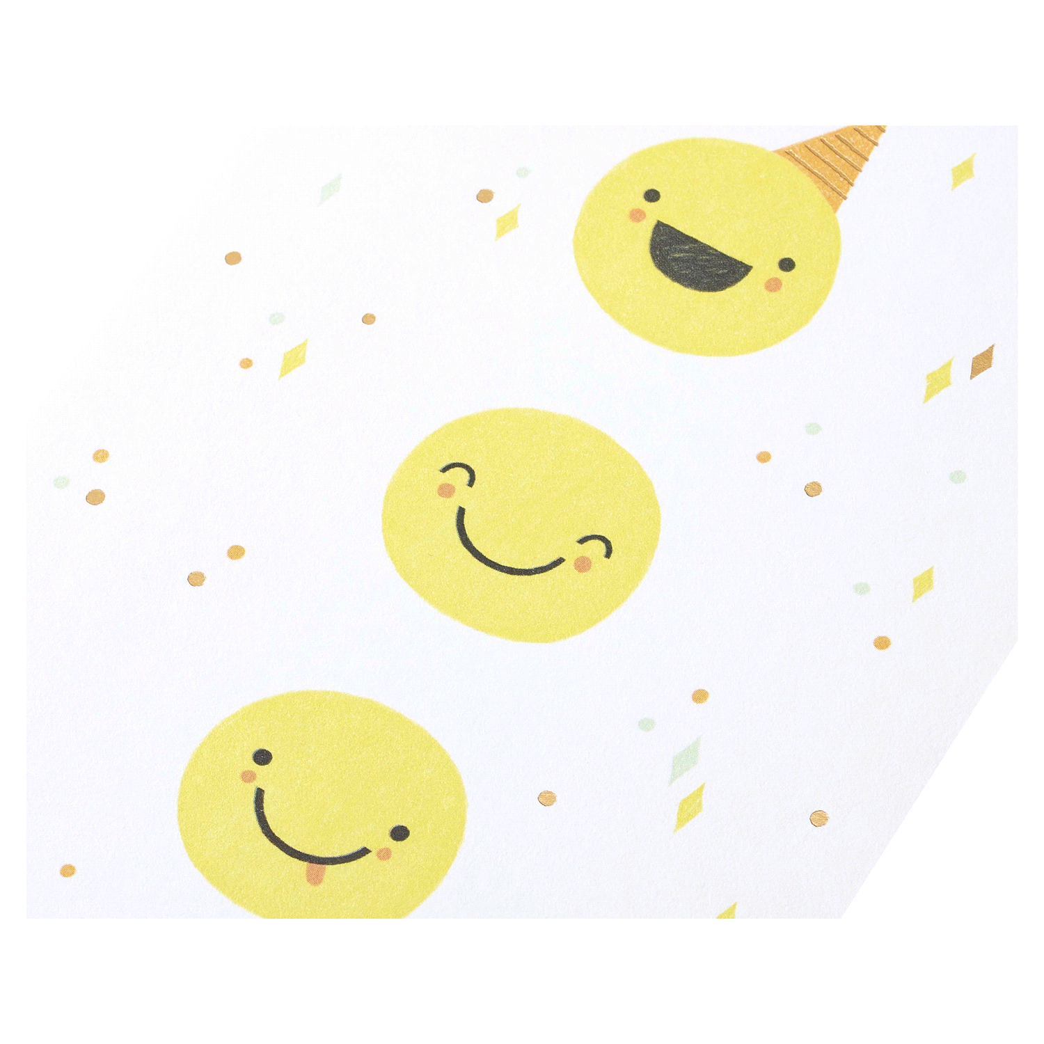 slide 2 of 4, American Greetings Birthday Card (Smiley Faces), 1 ct