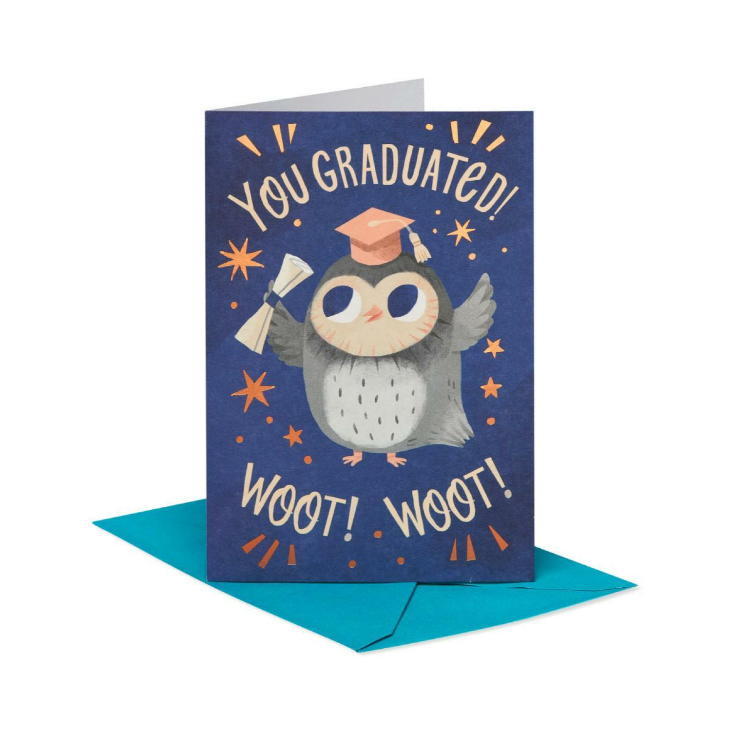 slide 5 of 7, American Greetings Graduation 6ct. Card Bundle, (Owl Congrats), 6 ct