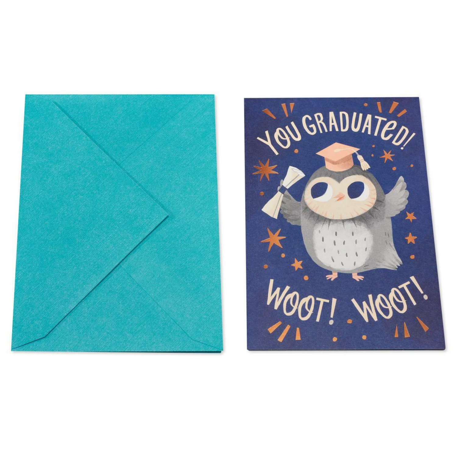slide 4 of 7, American Greetings Graduation 6ct. Card Bundle, (Owl Congrats), 6 ct