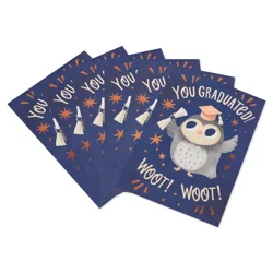 American Greetings Graduation 6ct. Card Bundle, (Owl Congrats)