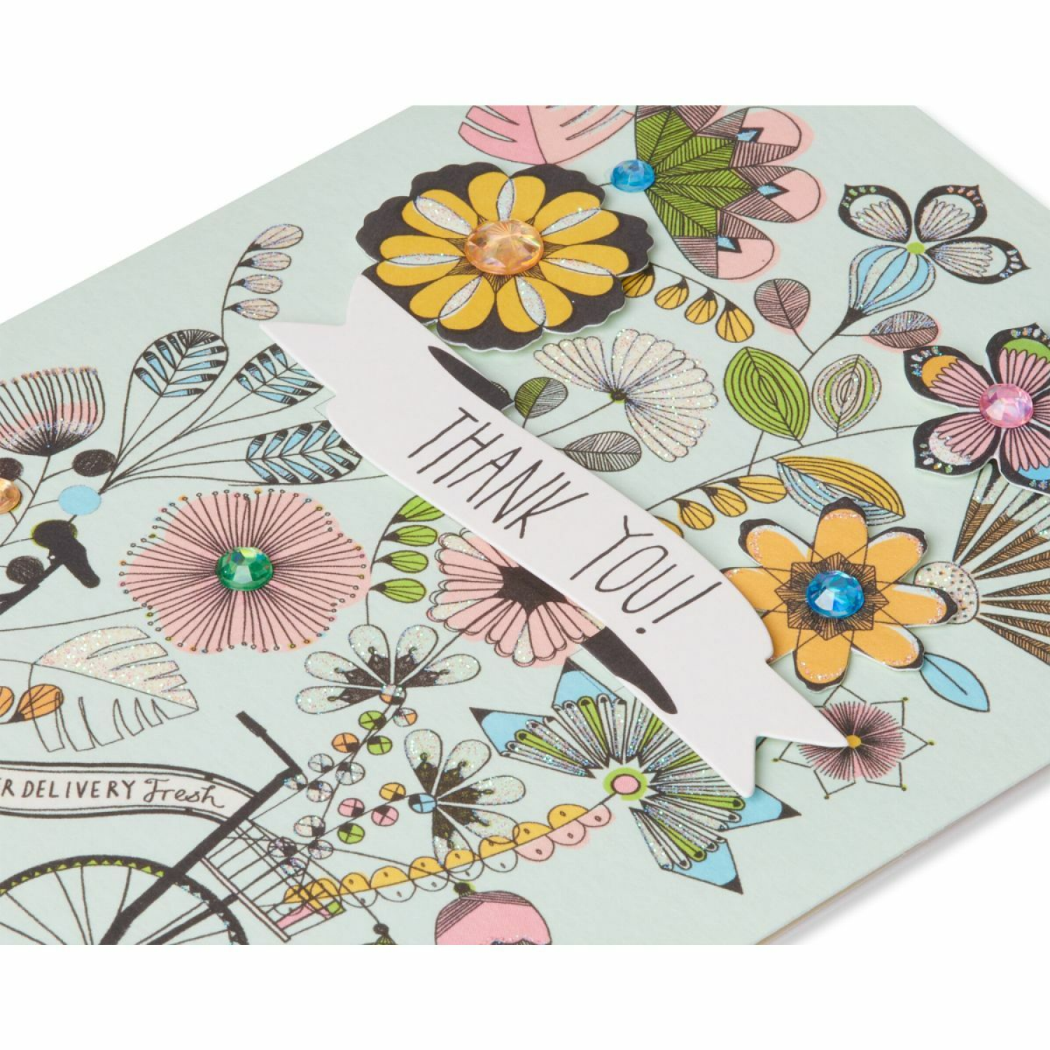 slide 4 of 4, Papyrus Thank You Greeting Card 1 ea, 1 ct