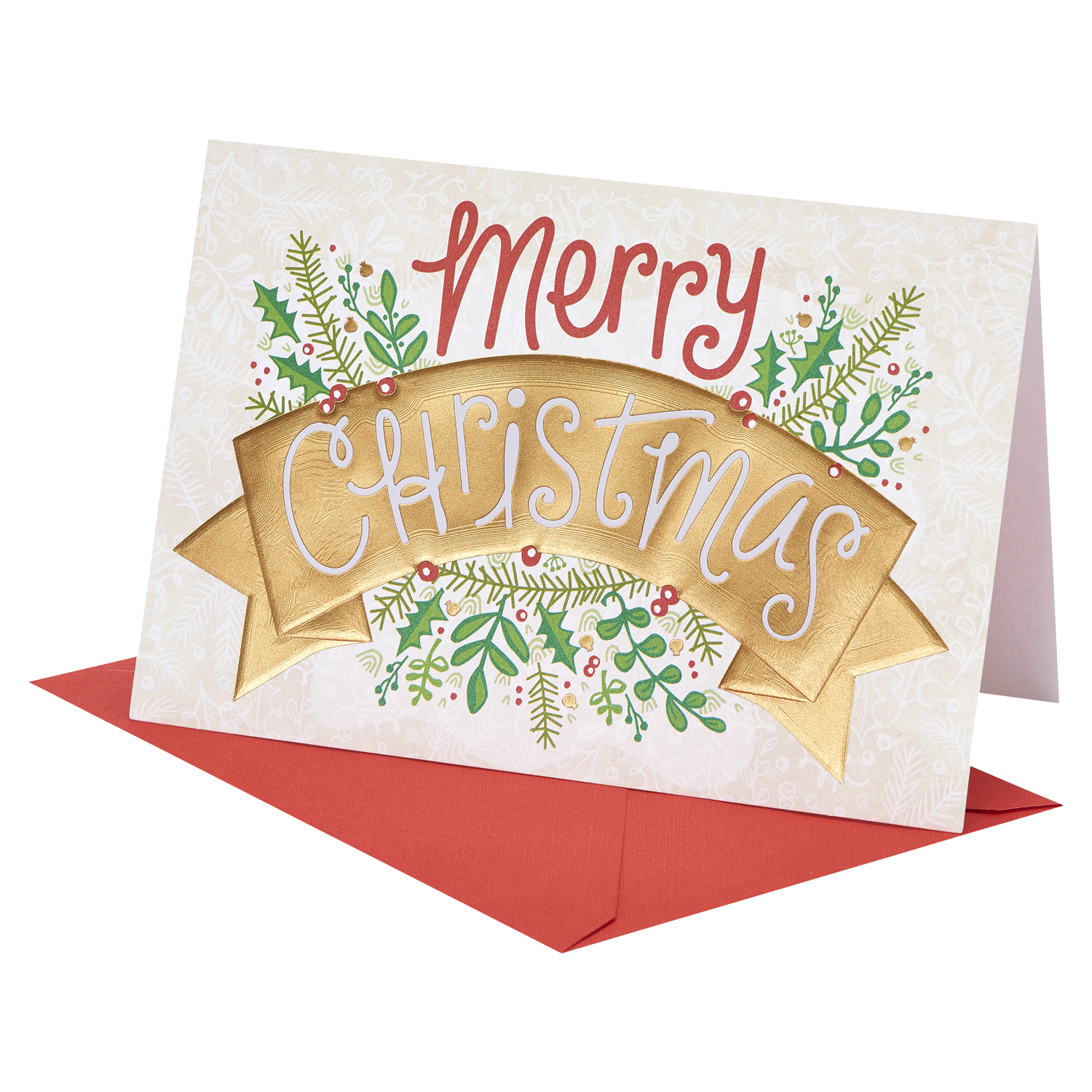 slide 1 of 4, American Greetings Christmas Card (Garland), 1 ct