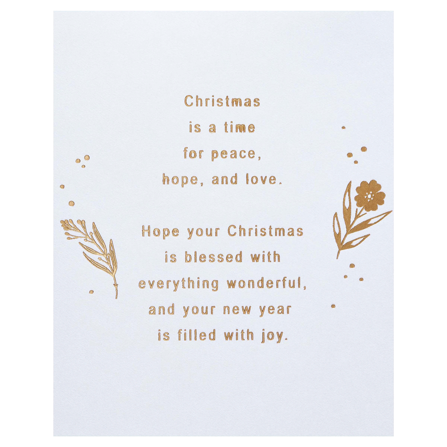 slide 2 of 4, American Greetings #S21 Christmas Card (Peace), 1 ct