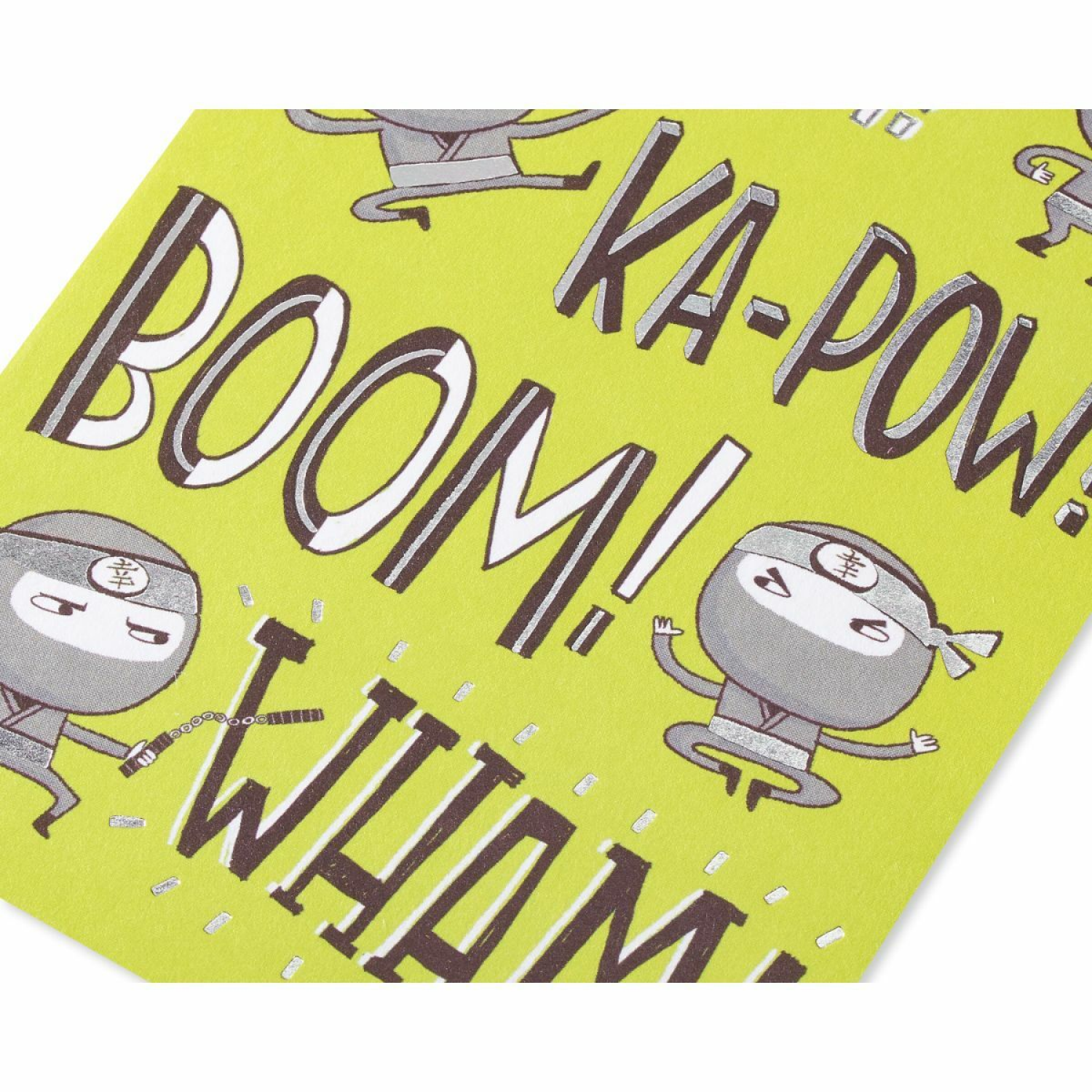 slide 3 of 3, American Greetings Ninja Birthday Card For Kid, 1 ct