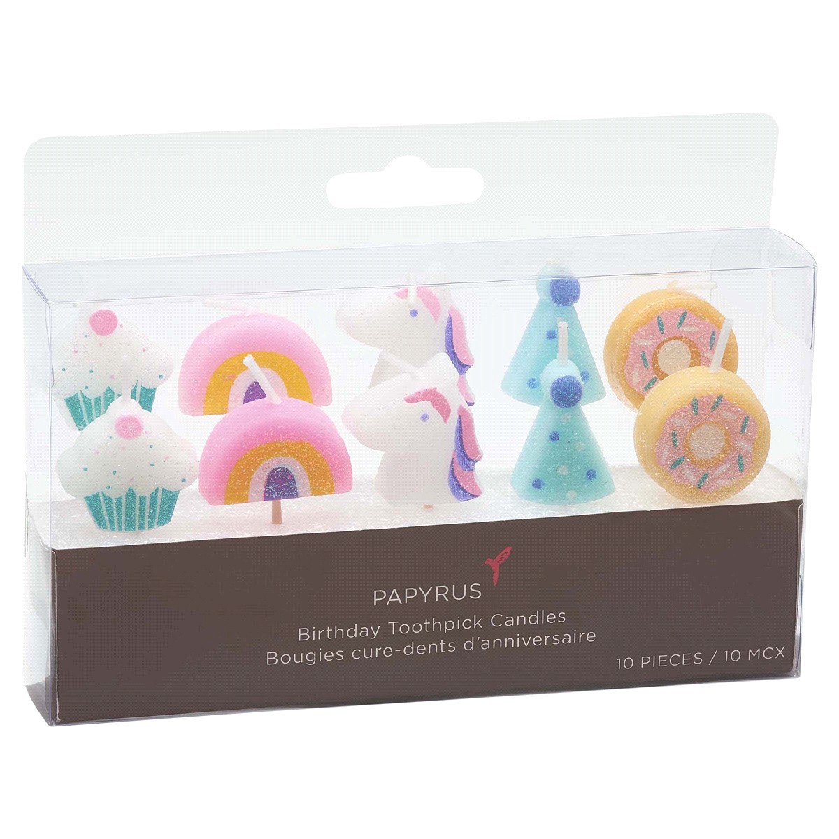 slide 2 of 2, Papyrus Birthday Candles, Unicorn Magic, 10 ct