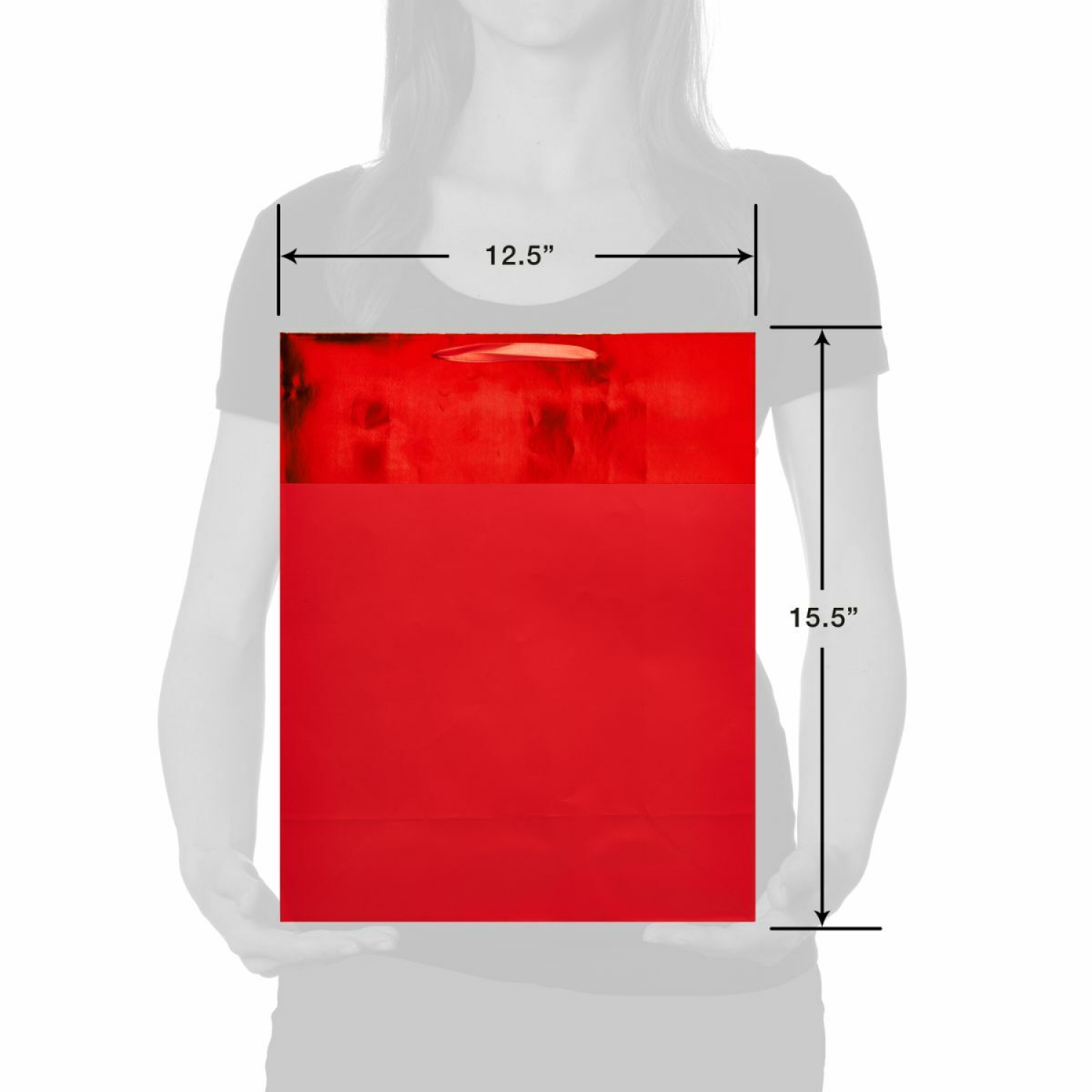 slide 2 of 4, AMERICAN GREETINGS Ag Giftbag Everyday Red Cuff, 1 ct