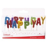 slide 4 of 5, American Greetings Party Supplies Birthday Candles, Glitter Toothpick Candles (13-Count), 1 ct