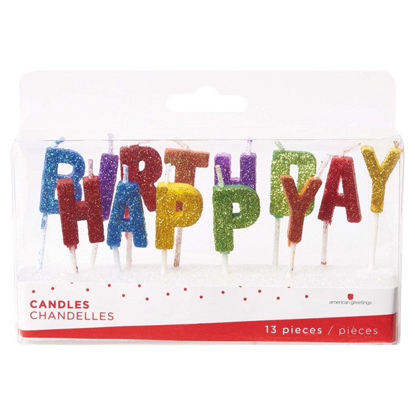 slide 3 of 5, American Greetings Party Supplies Birthday Candles, Glitter Toothpick Candles (13-Count), 1 ct