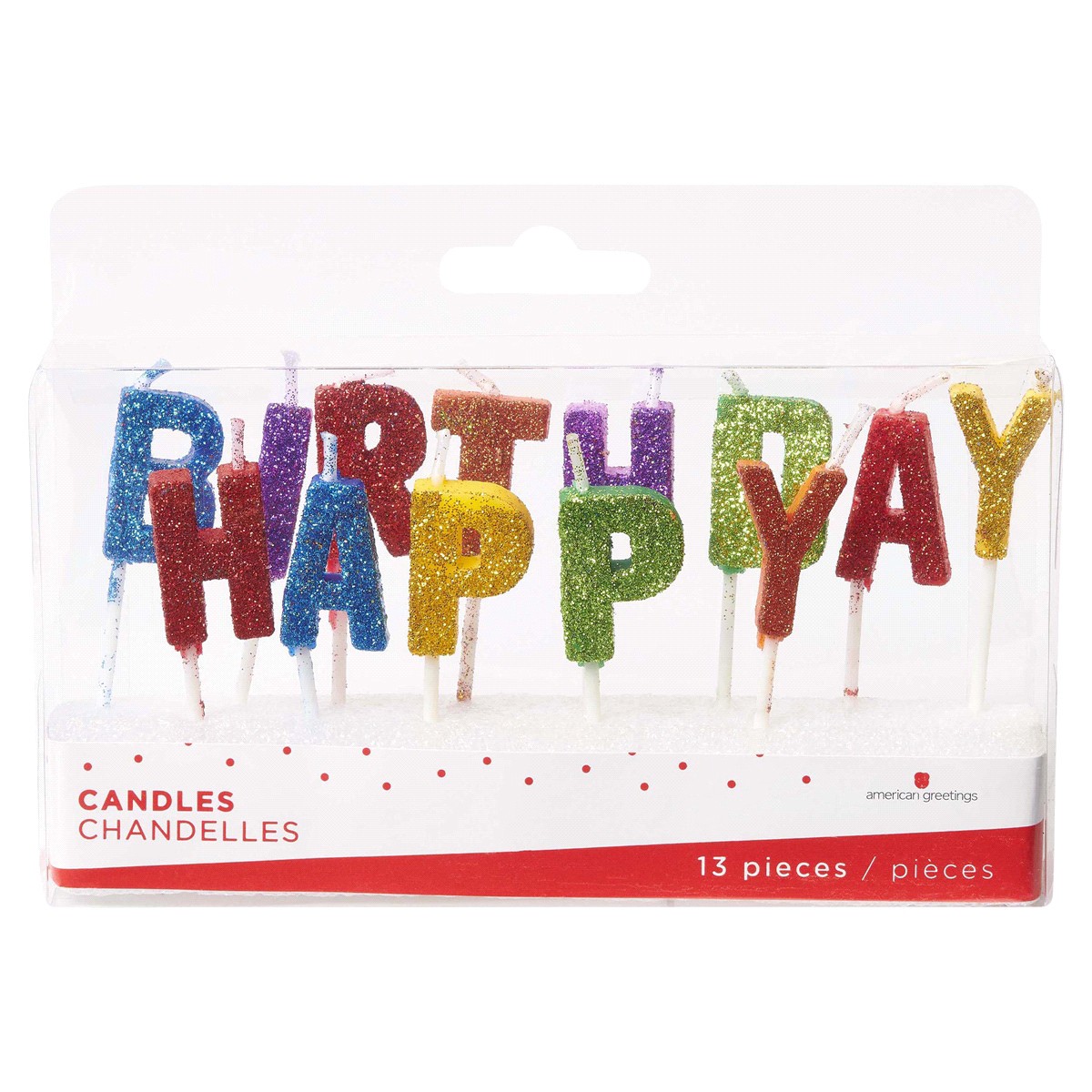 slide 5 of 5, American Greetings Party Supplies Birthday Candles, Glitter Toothpick Candles (13-Count), 1 ct