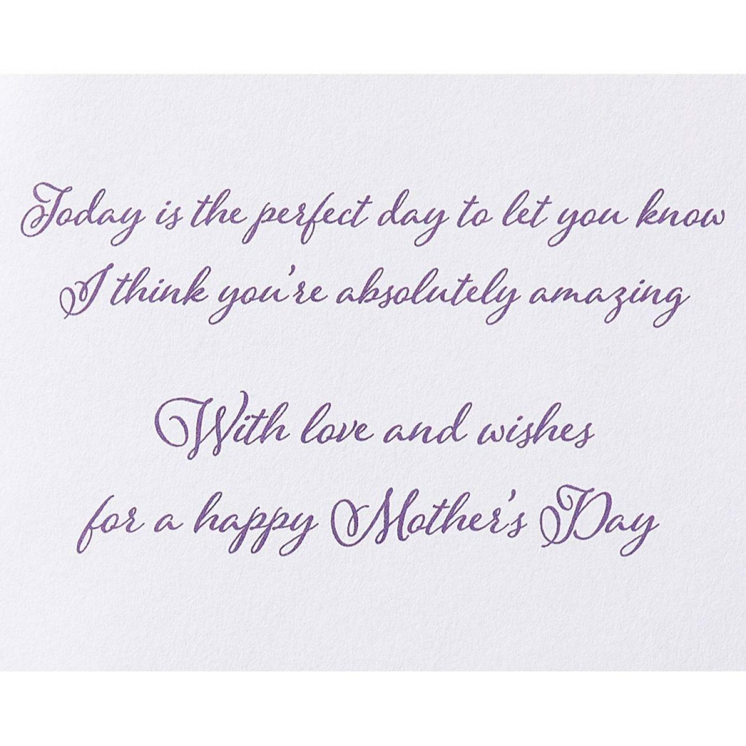 slide 3 of 4, Papyrus Mother's Day Card (Girl With Bouquet), 1 ct