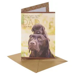 American Greetings Father's Day Card (Dogs)