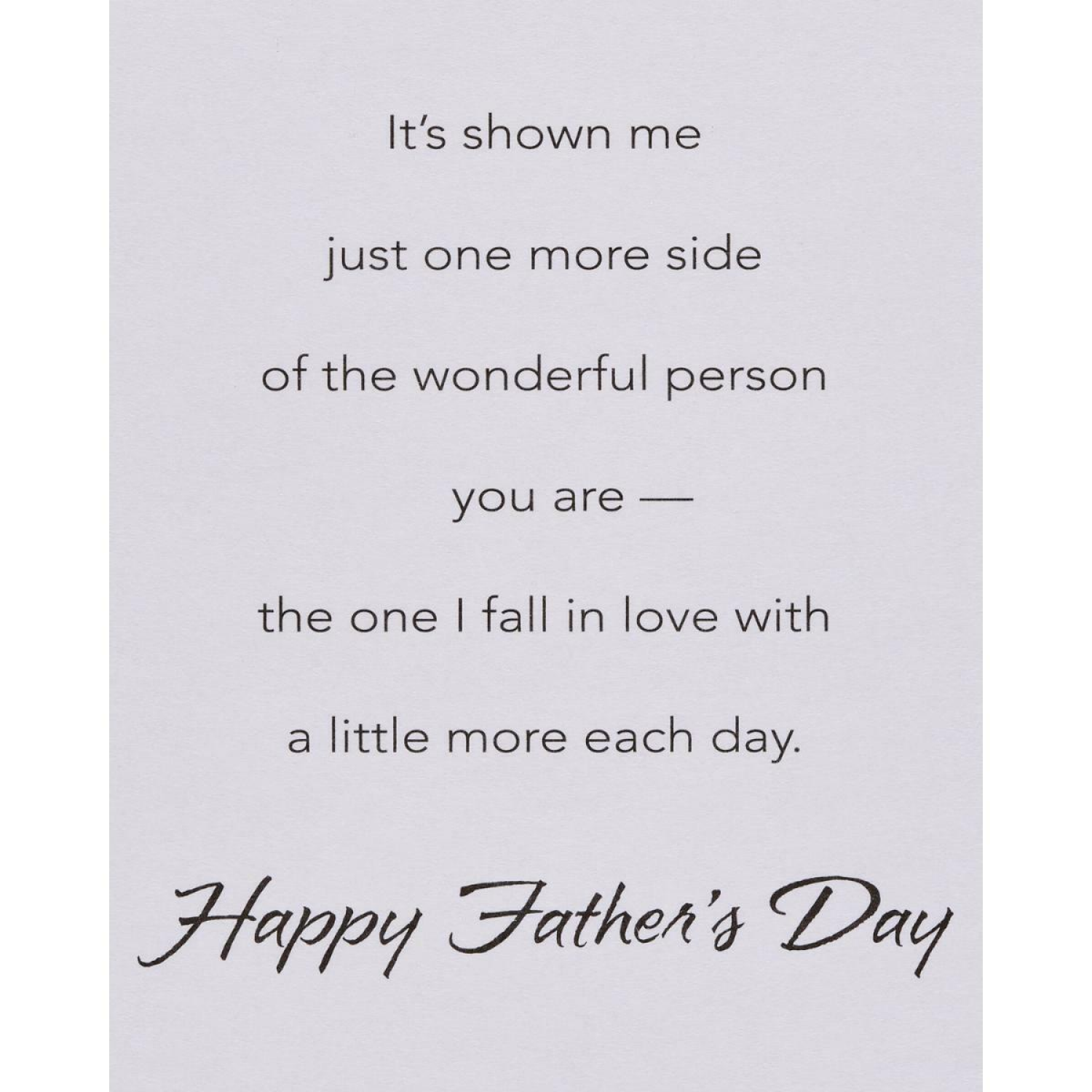 slide 3 of 5, American Greetings Celebrate the man you love with a thoughtful Father''s Day card! American Greetings Father''s Day cards are sure to make him feel amazing on his special day. Expertly written words of love and thanks are carefully crafted into meaningful father''s day cards to help you tell your husband you love the words they deserve to hear. American Greetings offers exceptional greeting cards, gift wrap and celebration products so you can connect in ways that fit your personality and authentic style., 1 ct