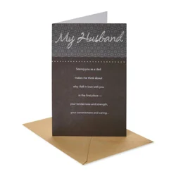 American Greetings Celebrate the man you love with a thoughtful Father''s Day card! American Greetings Father''s Day cards are sure to make him feel amazing on his special day. Expertly written words of love and thanks are carefully crafted into meaningful father''s day cards to help you tell your husband you love the words they deserve to hear. American Greetings offers exceptional greeting cards, gift wrap and celebration products so you can connect in ways that fit your personality and authentic style.