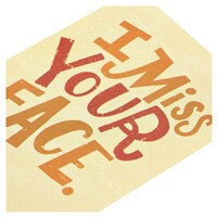 slide 9 of 17, American Greetings Thinking Of You Card (I Miss Your Face), 1 ct