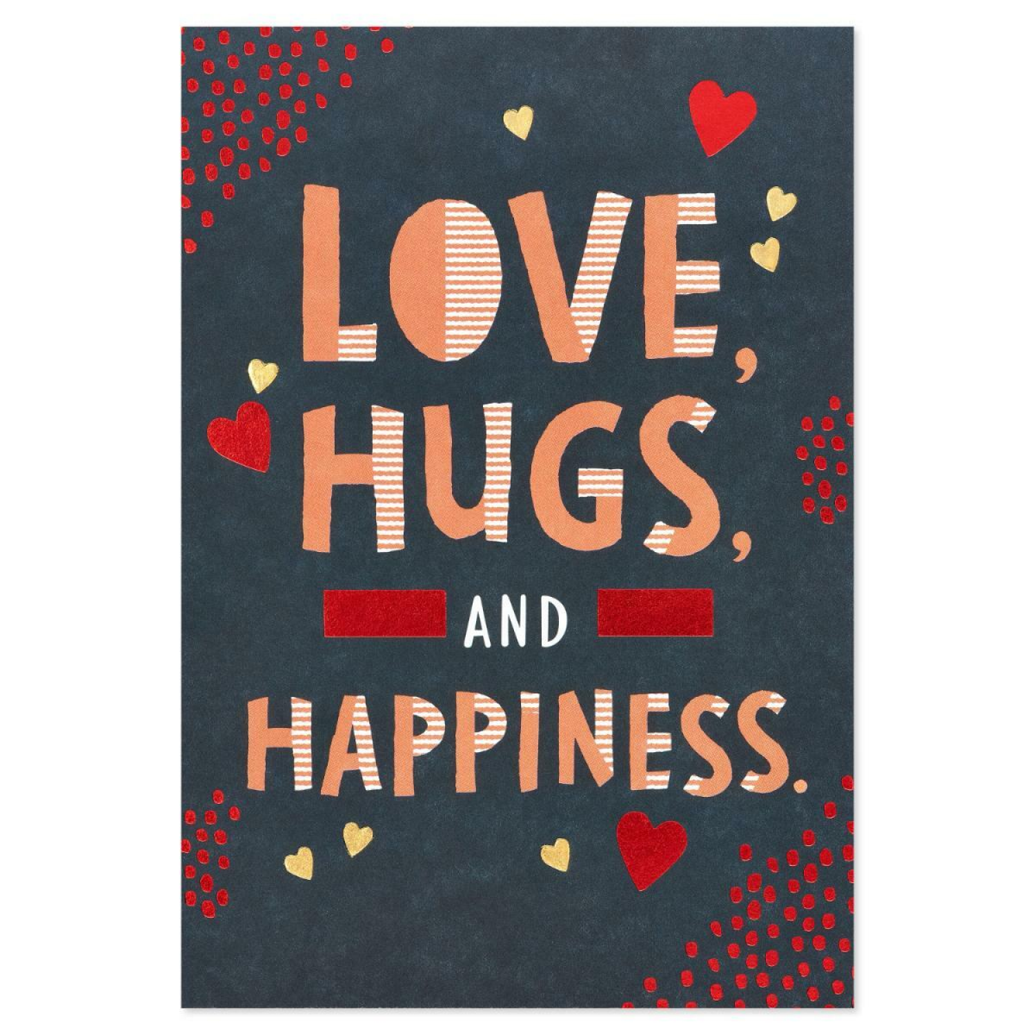 slide 4 of 5, Carlton Cards Valentine's Day Card Bold Lettering, 1 ct