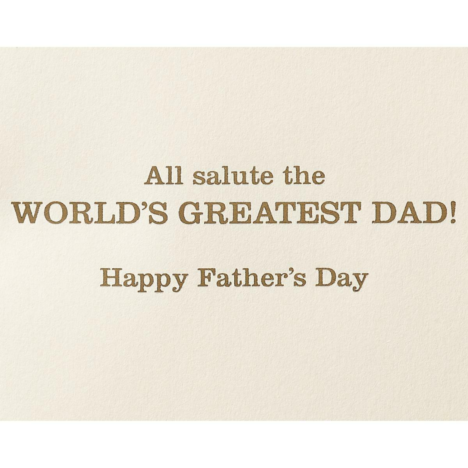 slide 2 of 4, Papyrus Father's Day Card All Salute - PAPYRUS, 1 ct
