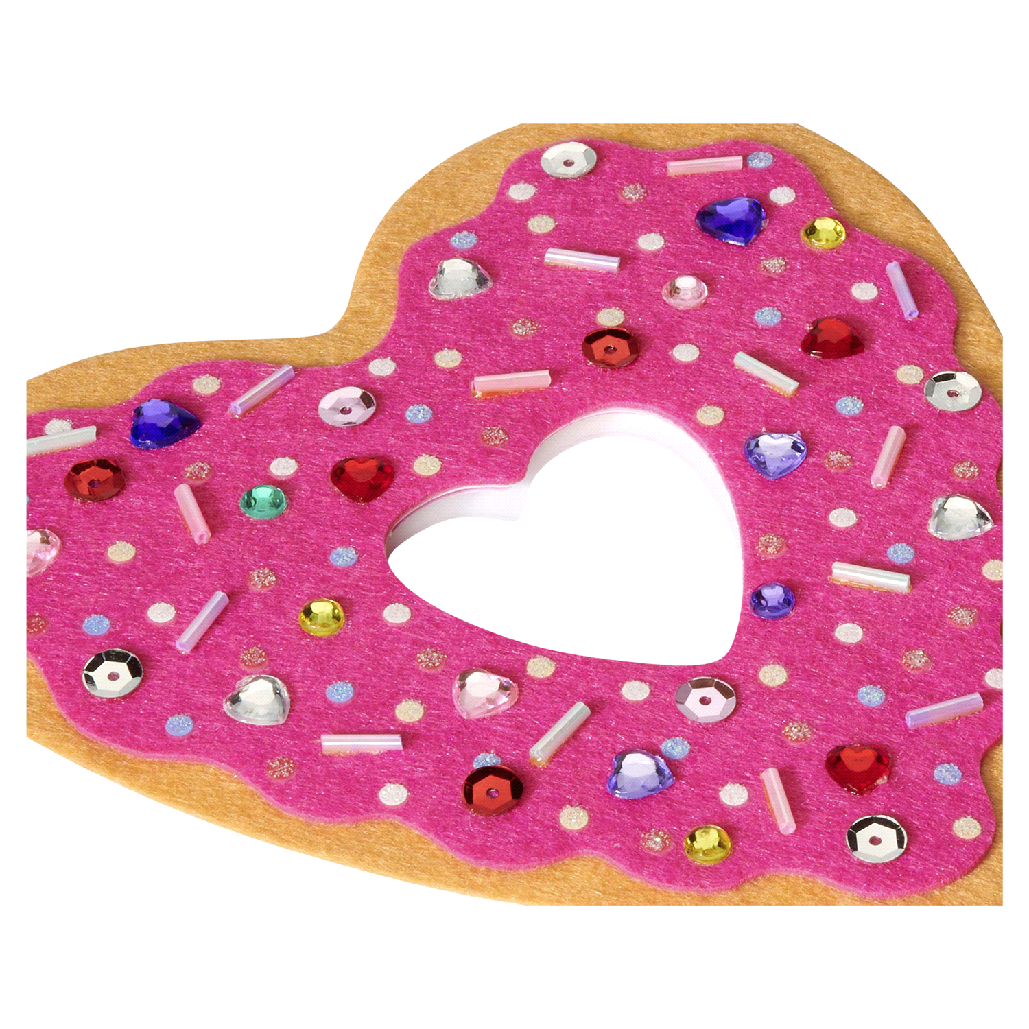 slide 3 of 4, Papyrus Heart Donut Valentine Card 1 ea, 1 ct