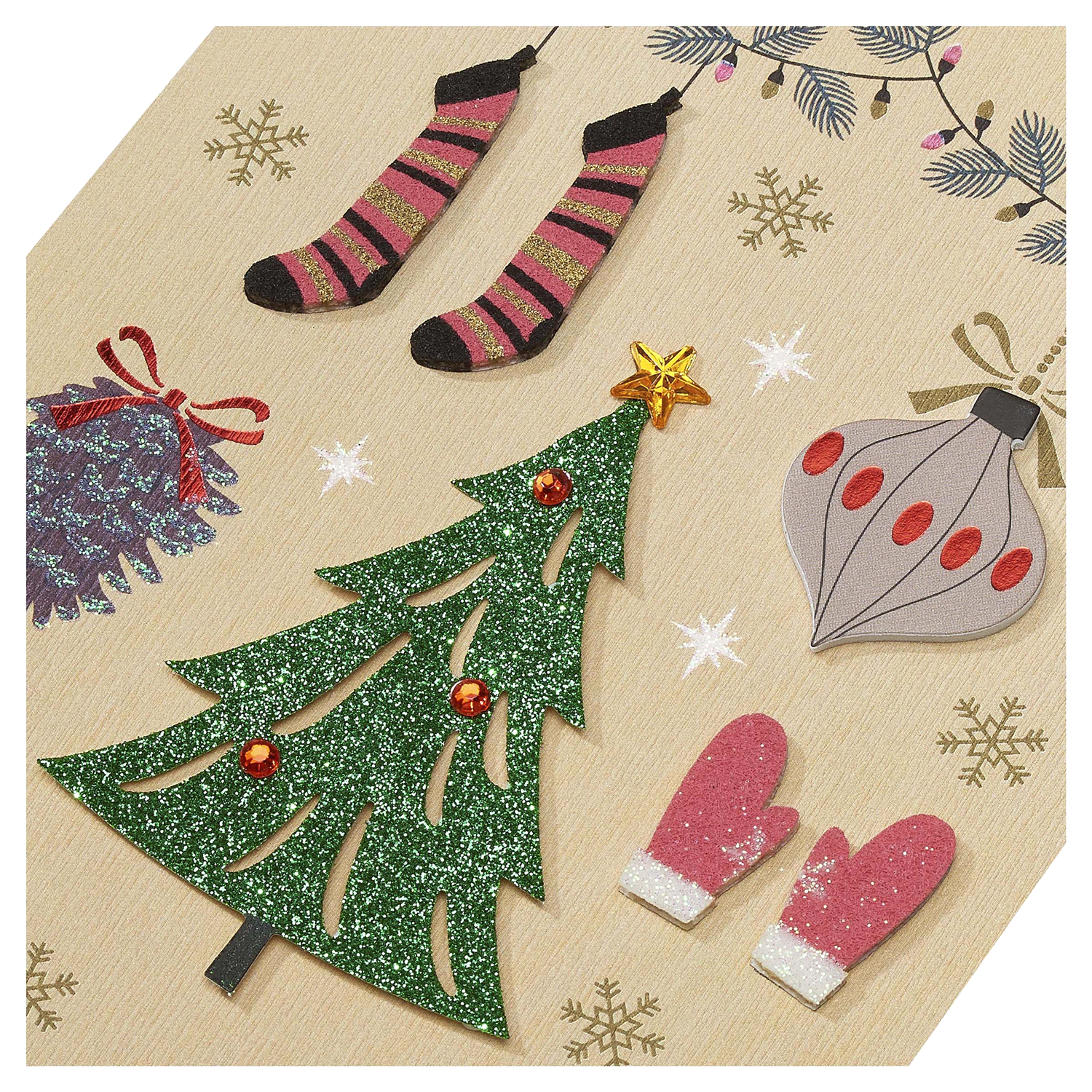 slide 4 of 4, Papyrus Tree Festive Christmas Greeting Card 1 Each, 1 ct