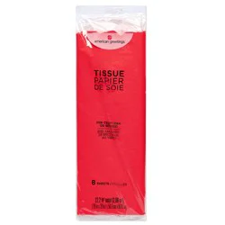American Greetings Cherry Red Tissue Paper, 8 ct