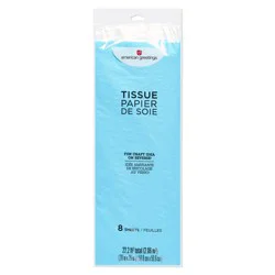 American Greetings Light Blue Tissue Paper, 8 ct